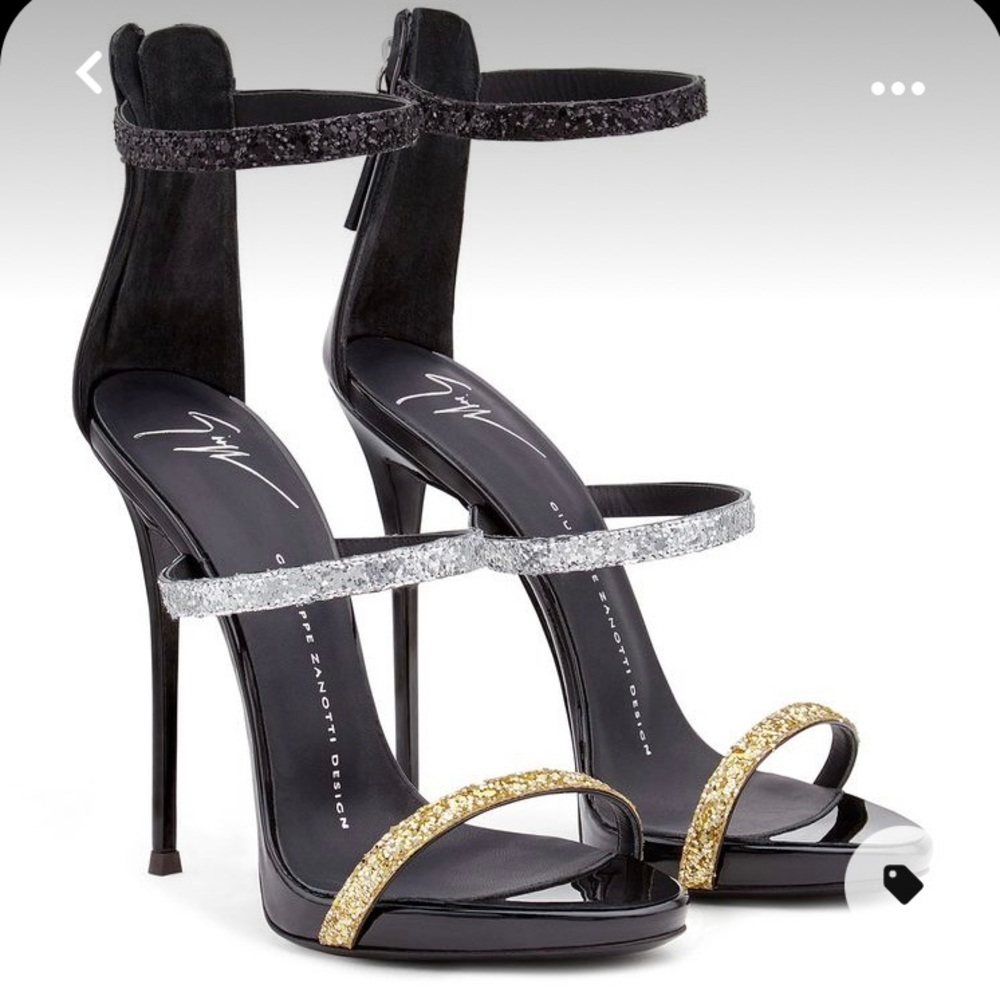 Giuseppe Zanotti Harmony Multicolor Glitter Heels